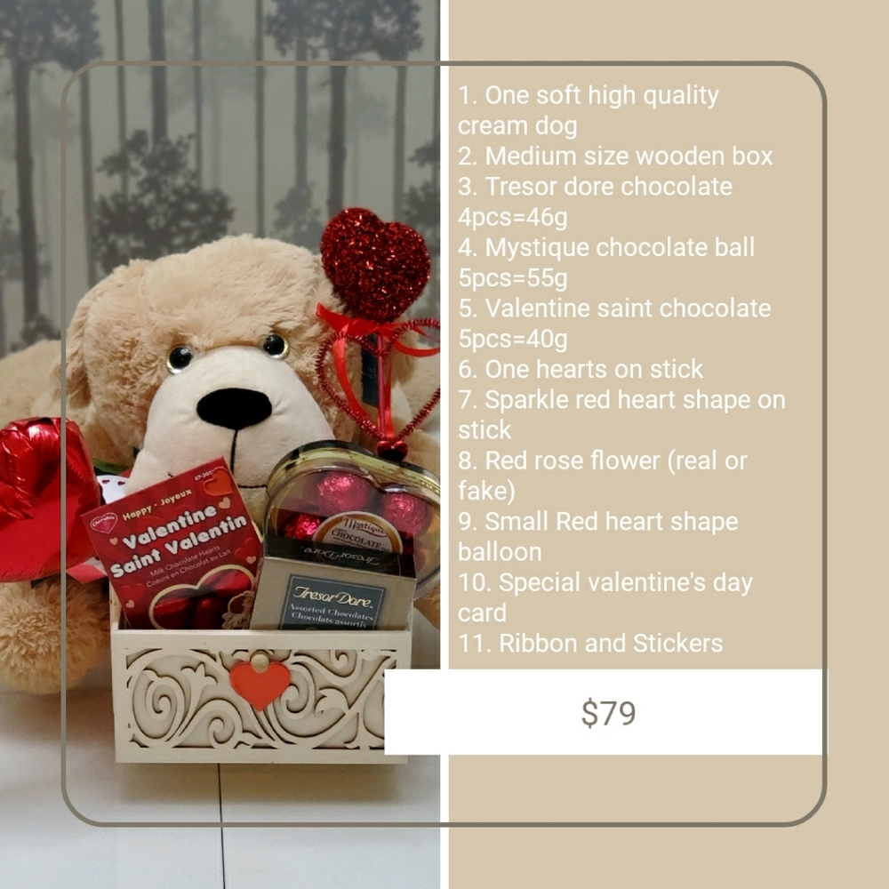 Valentine's gift dog